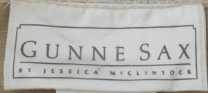 Gunne Sax by Jessica McClintock label from a 1980s blouse