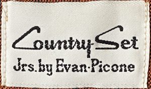 Country Set Evan Picone label, from 1970s skirt suit