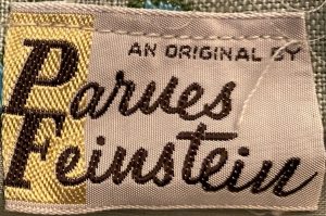 Parnes Feinstein label from a 1960s dress