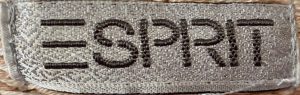 Esprit label from a mid 1980s cardigan