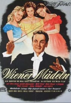 Publicity poster from the movie Wiener Mädeln