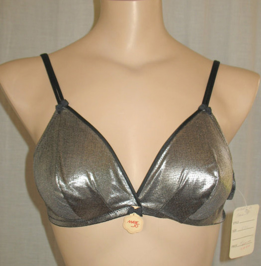 1980s Marie Jo metallic bra - Courtesy of sewingmachinegirl