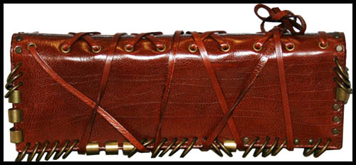 Buffalo leather clutch - Courtesy of vavaboom*vintage