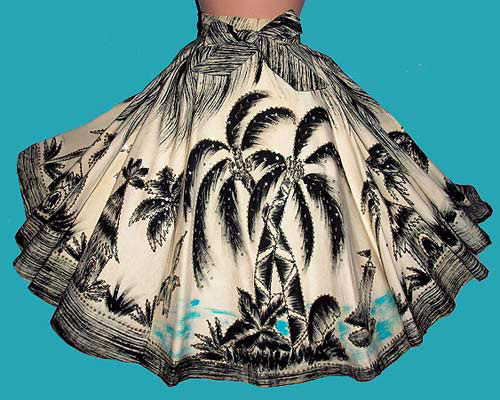  1950s hand painted Mexican skirt - Courtesy of thespectrum