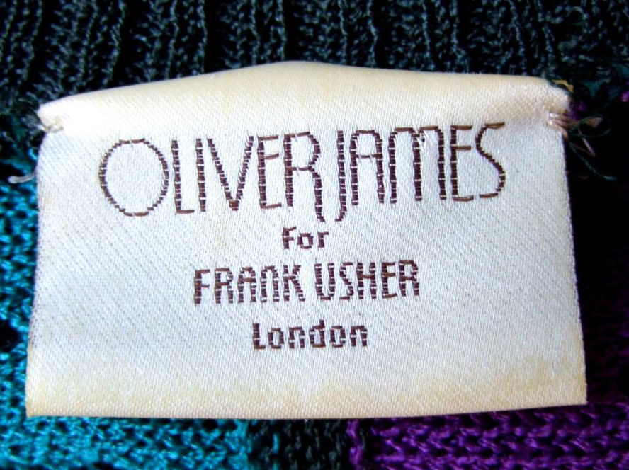from a 1980s Oliver James for Frank Usher sweater - Courtesy of LeonardoDaVintage