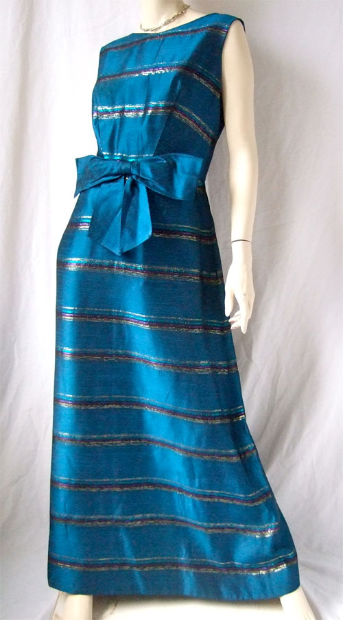 1960s Marjon Couture Lurex gown - Courtesy of leonardodavintage