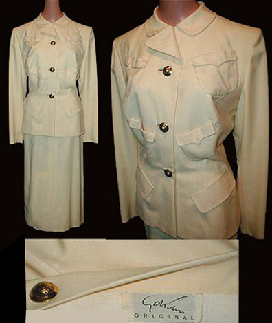 1940s Adrian Original gabardine suit - Courtesy of thespectrum