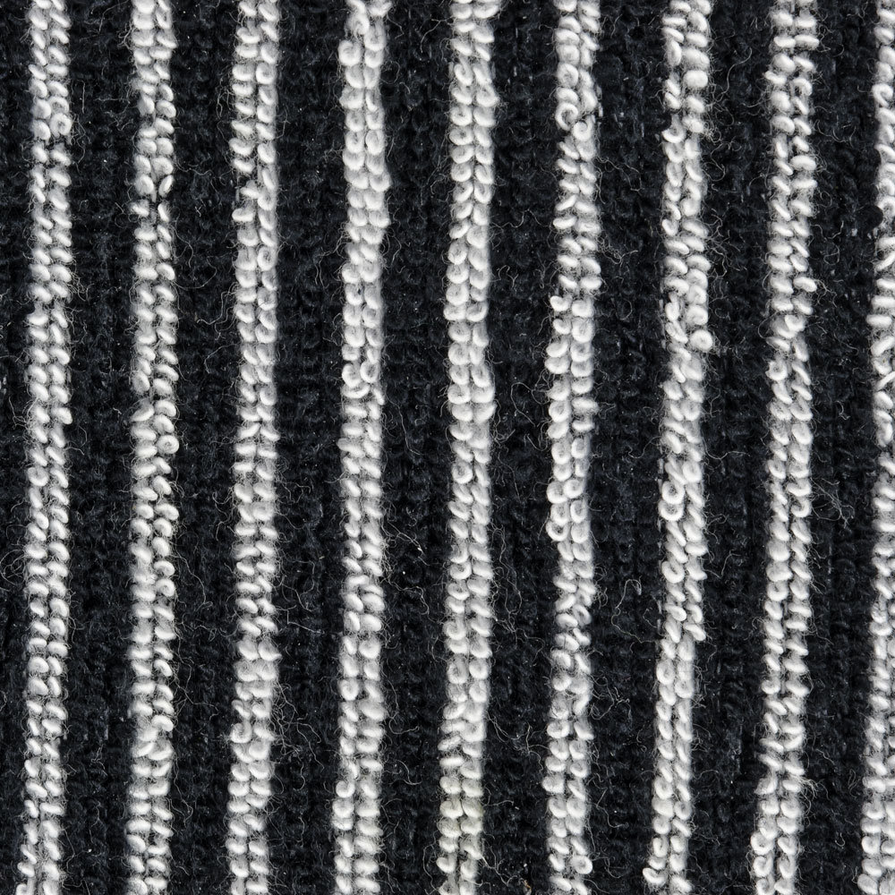 Striped cotton terry cloth, plain weave