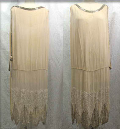 1920s beaded chiffon dress - Courtesy of noblesavagevintage.com