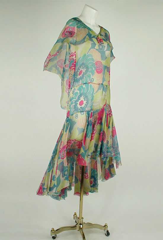 late 1920s silk chiffon dress - Courtesy of denisebrain