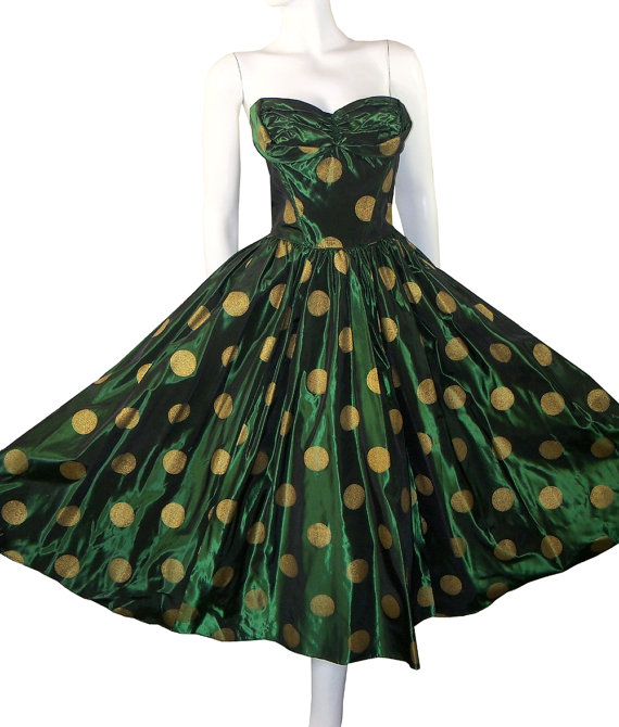 1950s BeauTime sharkskin gown - Courtesy of pinkyagogo