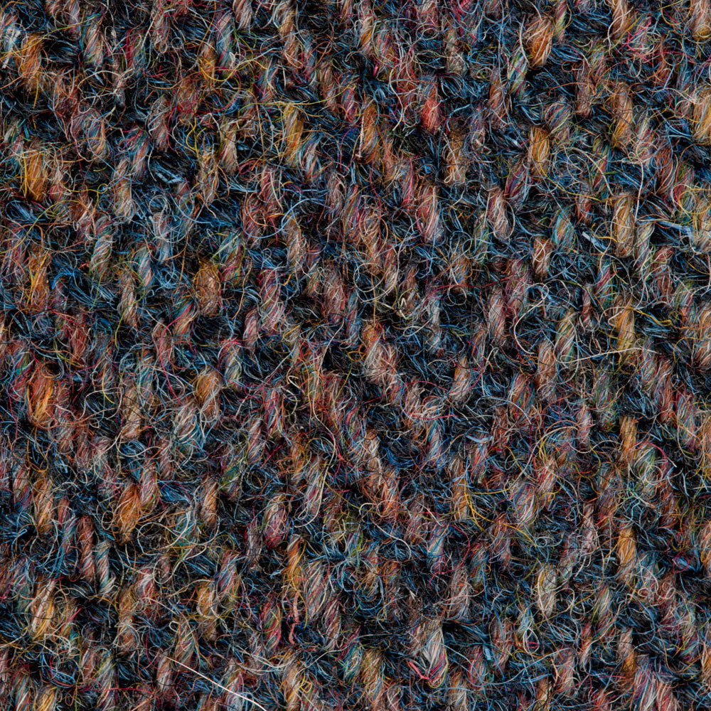 Harris tweed in a herringbone twill weave, 1970s