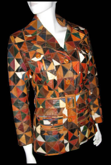 1970s patchwork leather jacket - Courtesy of pinkyagogo