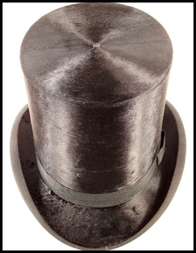 Beaver felt top hat - Courtesy of poppysvintageclothing@sympatico.ca