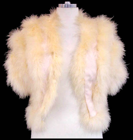 Vintage marabou jacket - Courtesy of daisyfairbanks