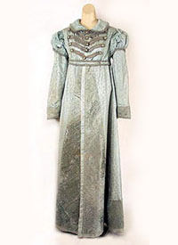 1819 silk damask pelisse - Courtesy of vintagetextile.com