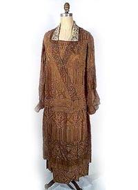  1922-23 silk beaded dress with I. Magnin label - Courtesy of pastperfectvintage.com