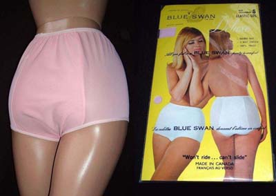 Vintage 1960s Blue Swan pink panties - Courtesy of Gilo49