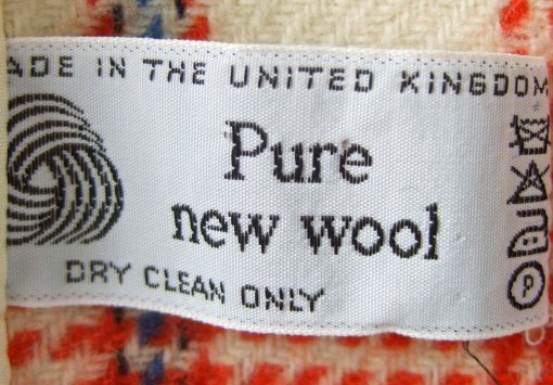 from a 1980s wool coat - Courtesy of leonardo da vintage