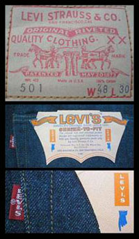 from early-1970s Big E denim jeans - Courtesy of pinky-a-gogo