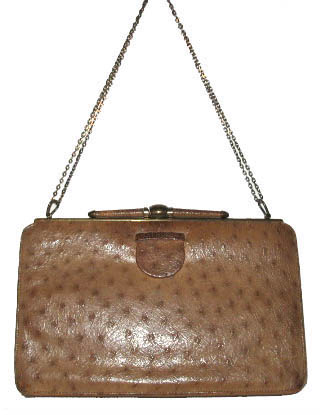 Vintage ostrich handbag - Courtesy of pinky-a-gogo
