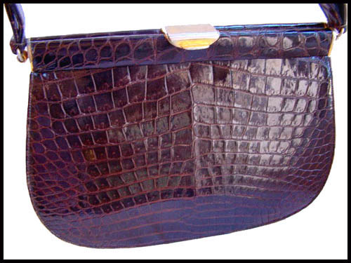 Vintage crocodile handbag - Courtesy of daisyfairbanks