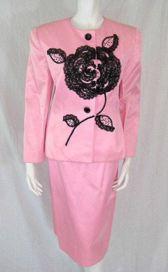1980s pink suit - Courtesy of sweetmelissasvintage