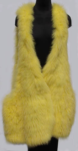 Sonia Rykiel dyed fox vest  - Courtesy of Poppys Vintage Clothing on Ruby Lane