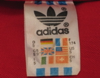 from a 1977 Adidas Europa nylon jacket/sweater  - Courtesy of chezmov
