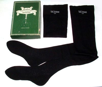 Vintage black rayon stockings - Courtesy of gilo49
