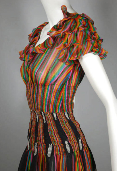 1970s Valentino silk dress - Courtesy of vivavintageclothing.com