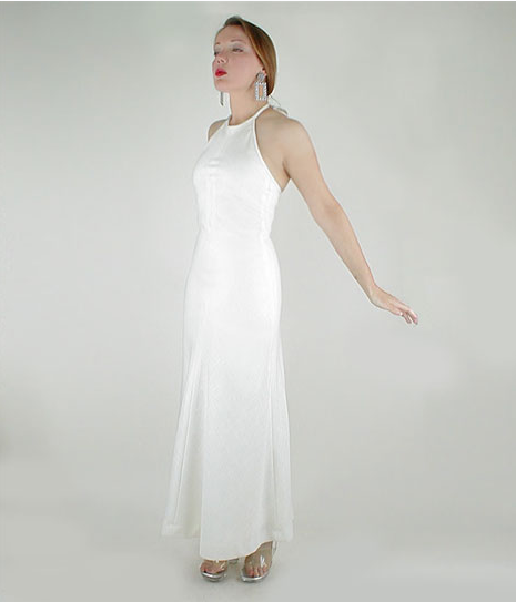 1970s Anne Klein linen dress - Courtesy of denisebrain