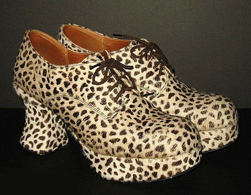 1970s Cheetah platform shoes - Courtesy of fallsavenuevintage