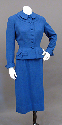 1950s Suit in Carnegie Blue Courtesy of Past Perfect Vintage