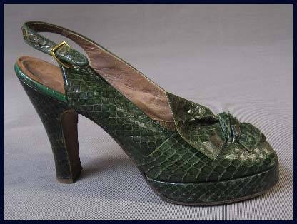 Vintage snake skin platform - Courtesy of mags_rags
