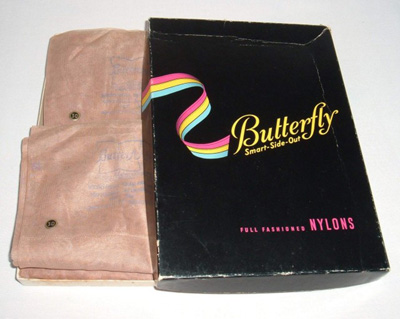 Vintage Butterfly nylons packaging - Courtesy of gilo49
