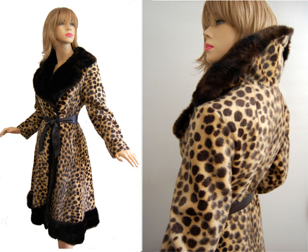 Vintage faux cheetah coat - Courtesy of vintagedevotion