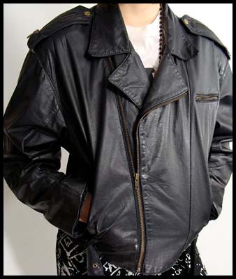 Vintage 1980s leather jacket - Courtesy of wardrobetheglobe