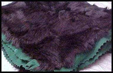Vintage bear fur from a sleigh blanket - Courtesy of poppysvintageclothing@sympatico.ca
