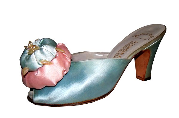 Vintage satin slipper - Courtesy of pinky-a-gogo