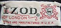 from a 1960s cardigan sweater, Izod of London  - Courtesy of vintagetreasuresgalore