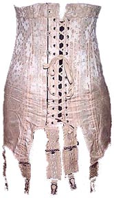 1918 silkmo damask corset - Courtesy of corsetsandcrinolines.com