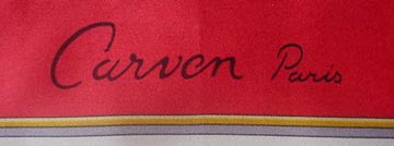 carven scarf signature