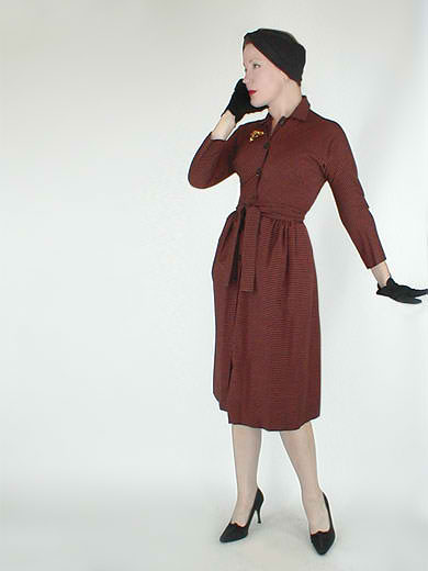 late 1950s Claire McCardell dress - Courtesy of denisebrain