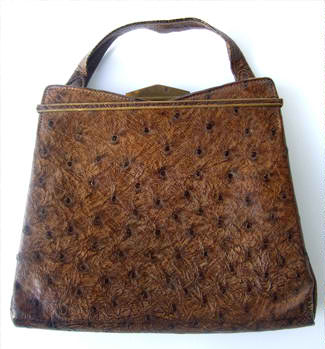 1930 ostrich skin bag - Courtesy of Leonardodavintage