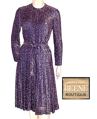 1970s sparkling metallic dress Courtesy of shopping-goddess