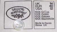 from a late 1970s dress, Carno, Wales label - Courtesy of bartondoll