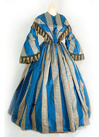 1859 - 60 silk taffeta day dress - Courtesy of vintagetextile.com