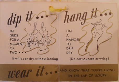from a 1950s slip - Courtesy of Macaroni Mommy