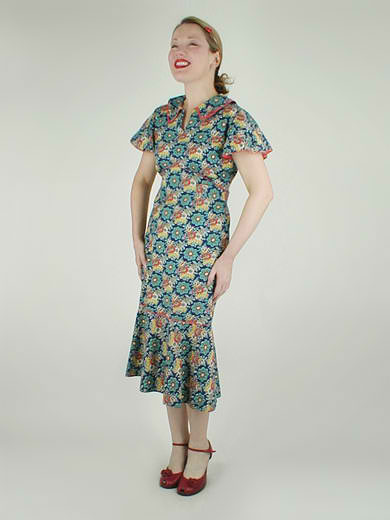 1930s print dress - Courtesy of denisebrain